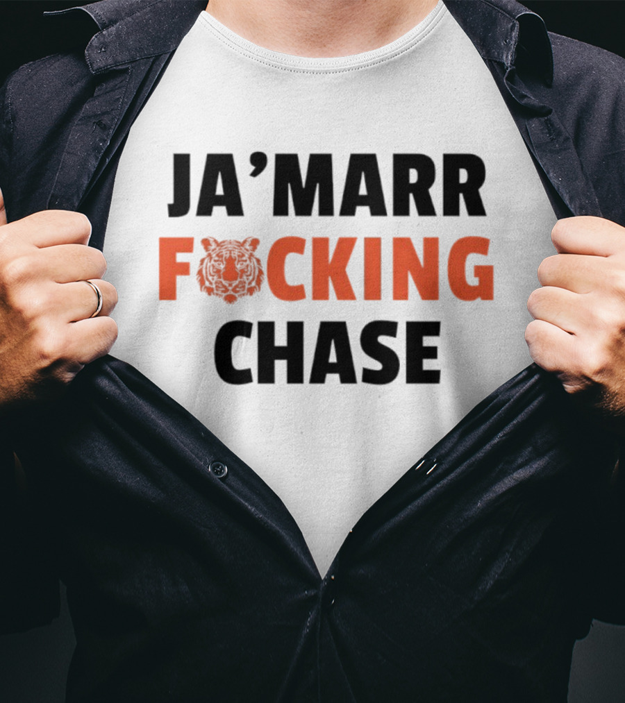 Cincinnati Bengals Ja'Marr Chase Football Tiger T-Shirt