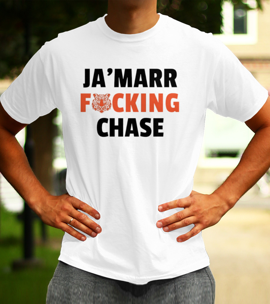 Cincinnati Bengals Ja'Marr Chase Football Tiger T-Shirt