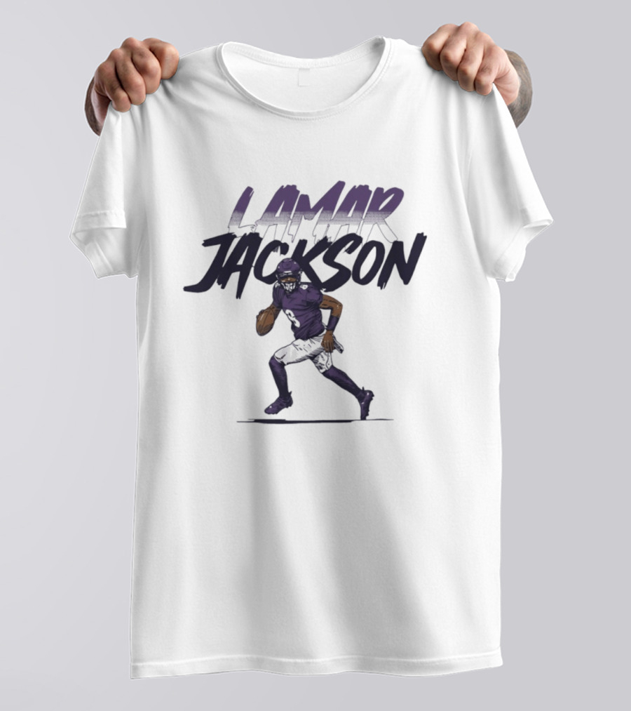 Lamar Jackson 8 Baltimore Ravens Football 2026 T-Shirt