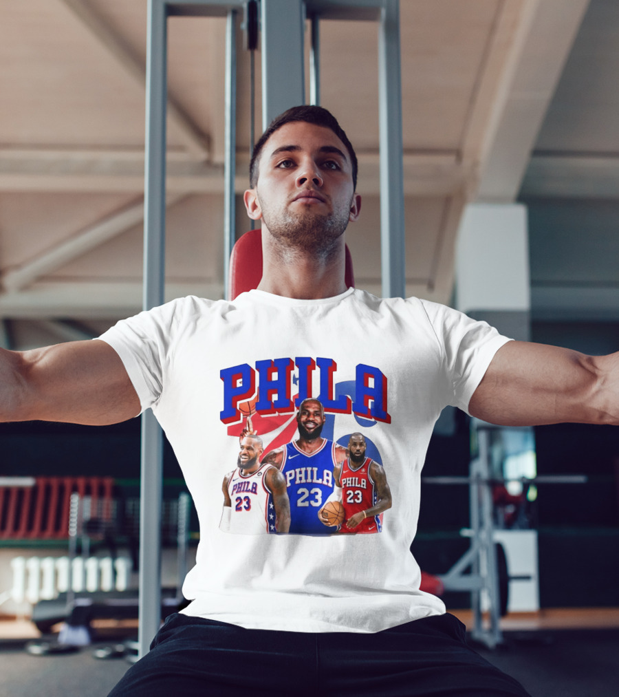LeBron James Phila 23 Philadelphia Basketball T-Shirt
