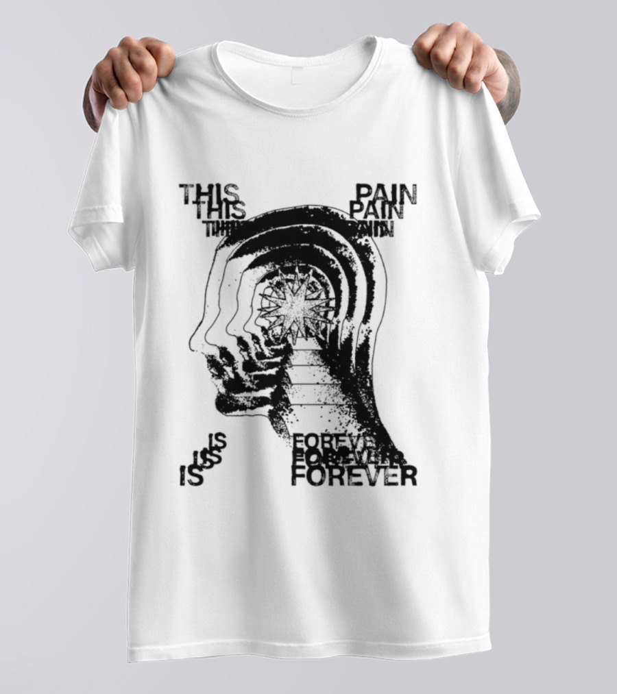 This Pain Is Forever Existential Surreal Trippy Psychedelic Head T-Shirt