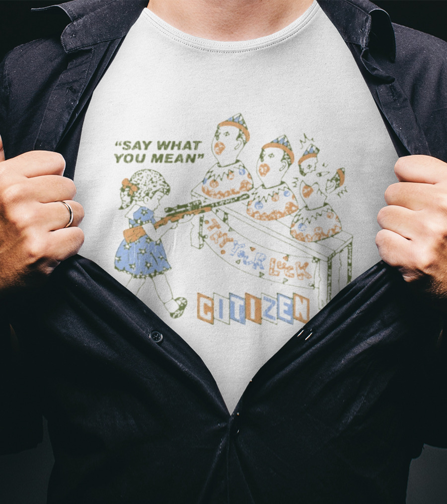 Say What You Mean Try Your Luck Citizen Vintage Arcade Duck Shooting Game T-Shirt