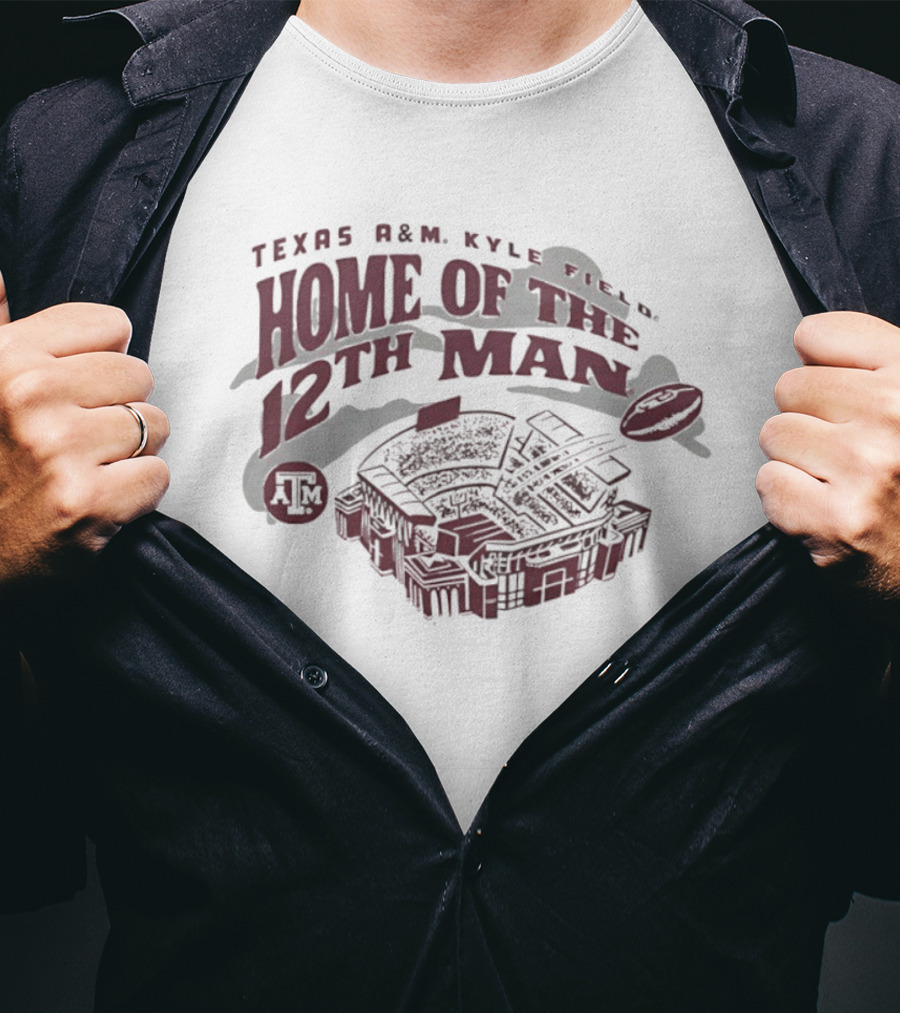 Texas A&M Kyle Field Home Of The 12th Man Stadium Football T-Shirt