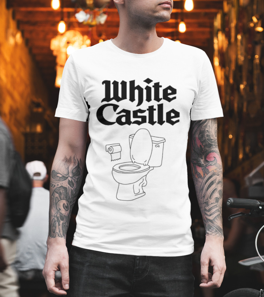 White Castle Toilet Bathroom Humor Fast Food T-Shirt