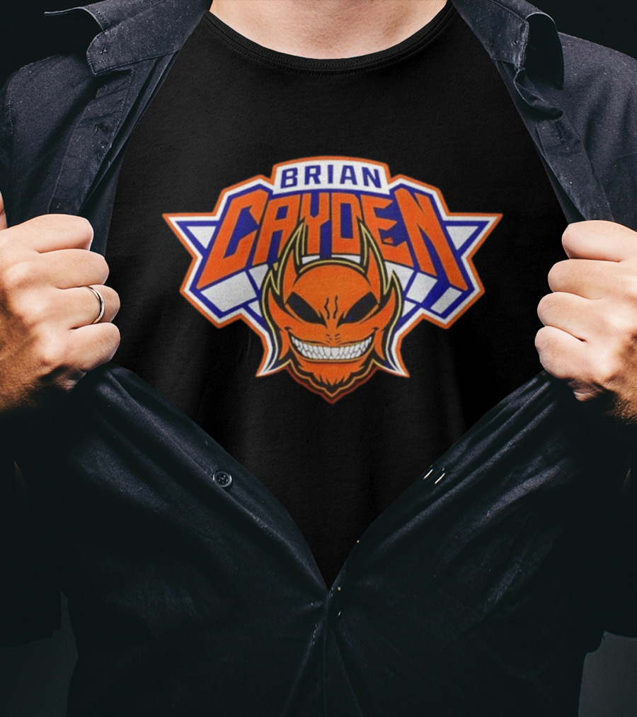 Brian Cayden New York Knicks Logo Style Basketball Fan T-Shirt