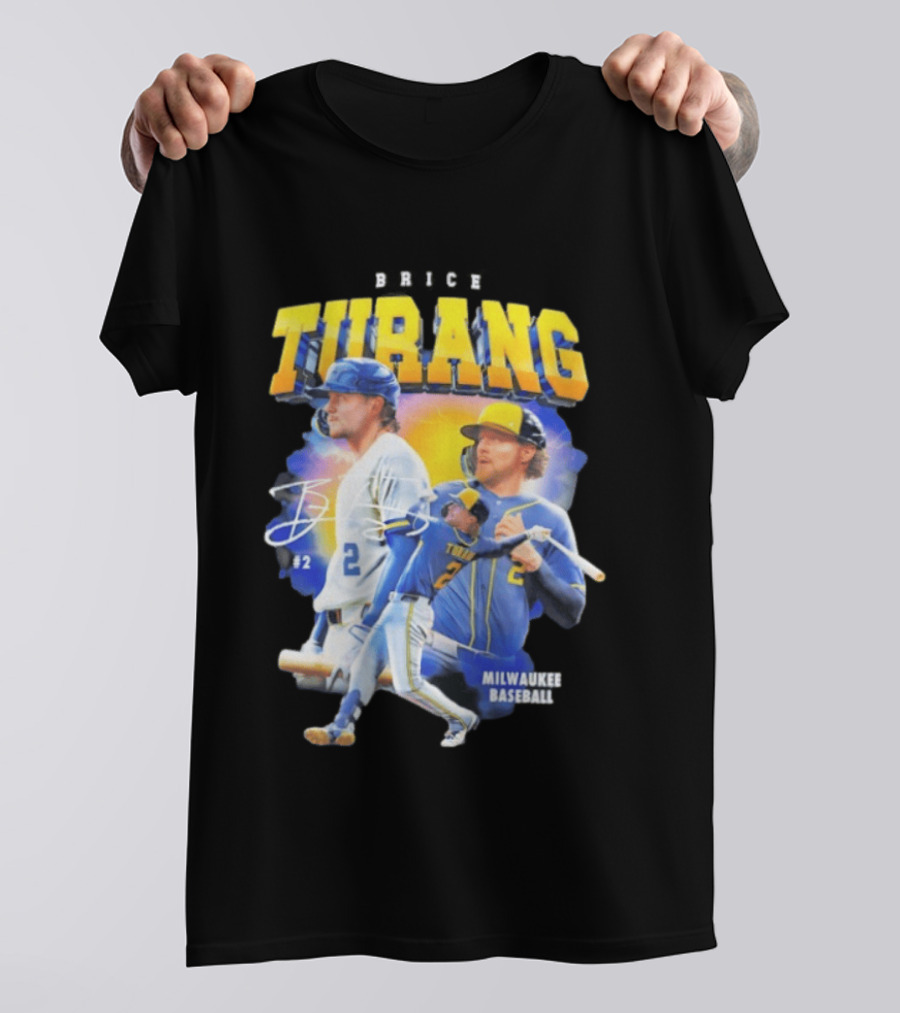 Brice Turang Milwaukee Brewers Baseball #2 T-Shirt
