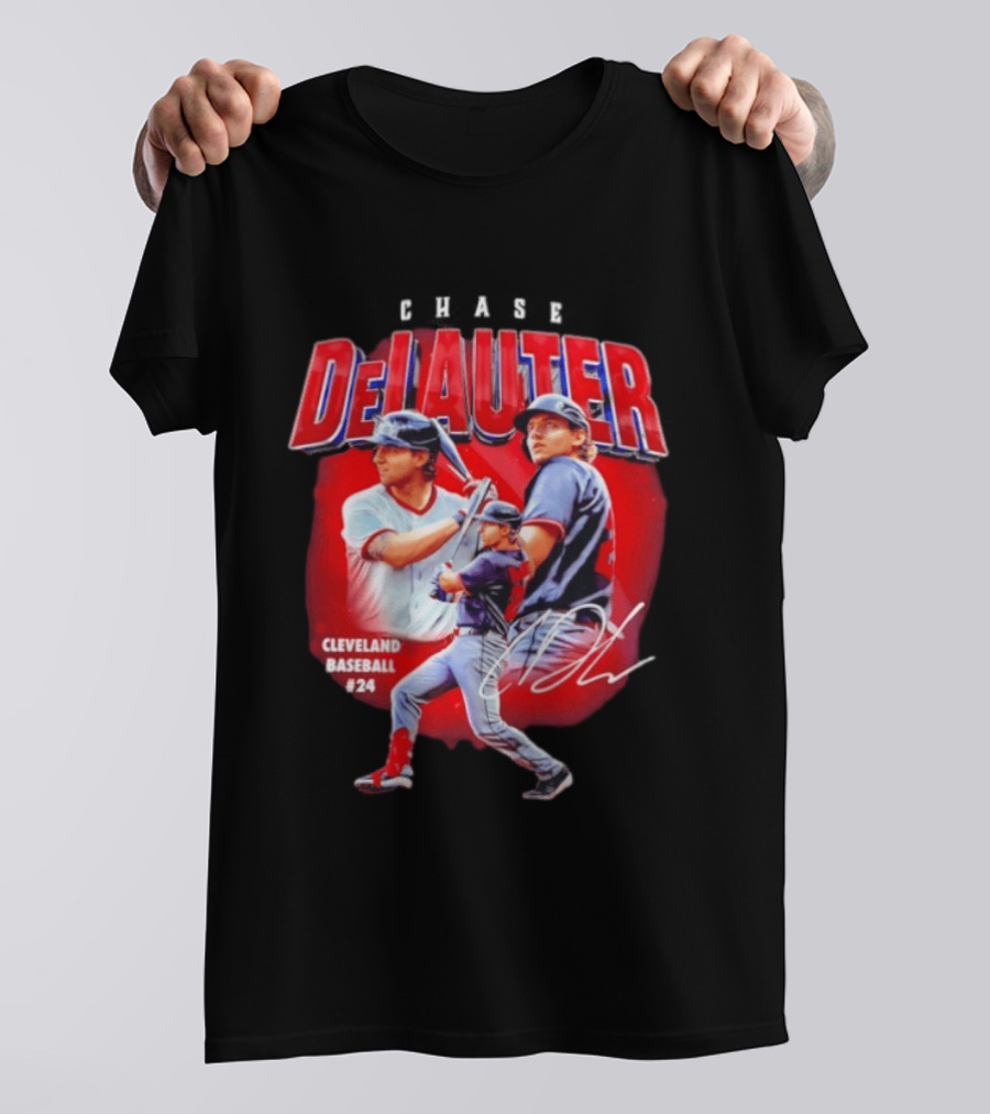 Cleveland Baseball Chase DeLauter #24 MLB 2026 Season T-Shirt