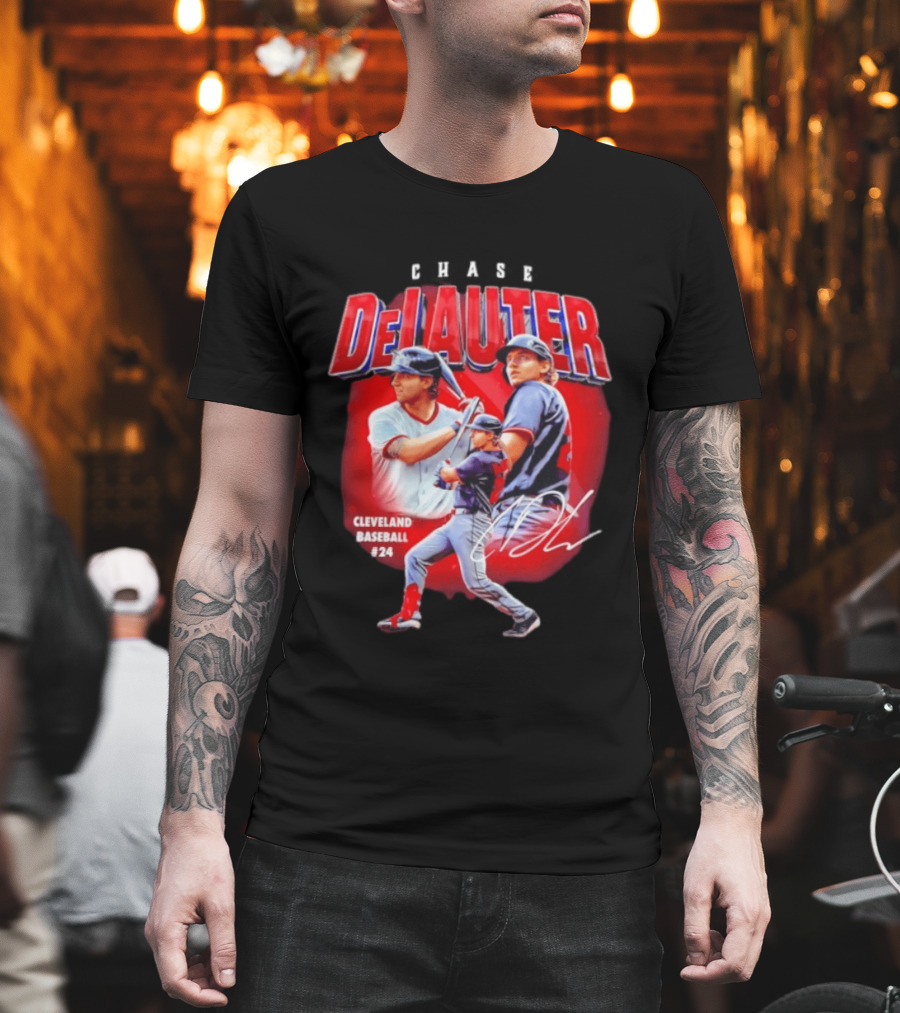 Cleveland Baseball Chase DeLauter #24 MLB 2026 Season T-Shirt