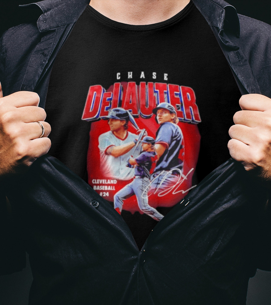 Cleveland Baseball Chase DeLauter #24 MLB 2026 Season T-Shirt