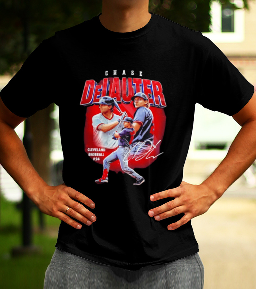 Cleveland Baseball Chase DeLauter #24 MLB 2026 Season T-Shirt