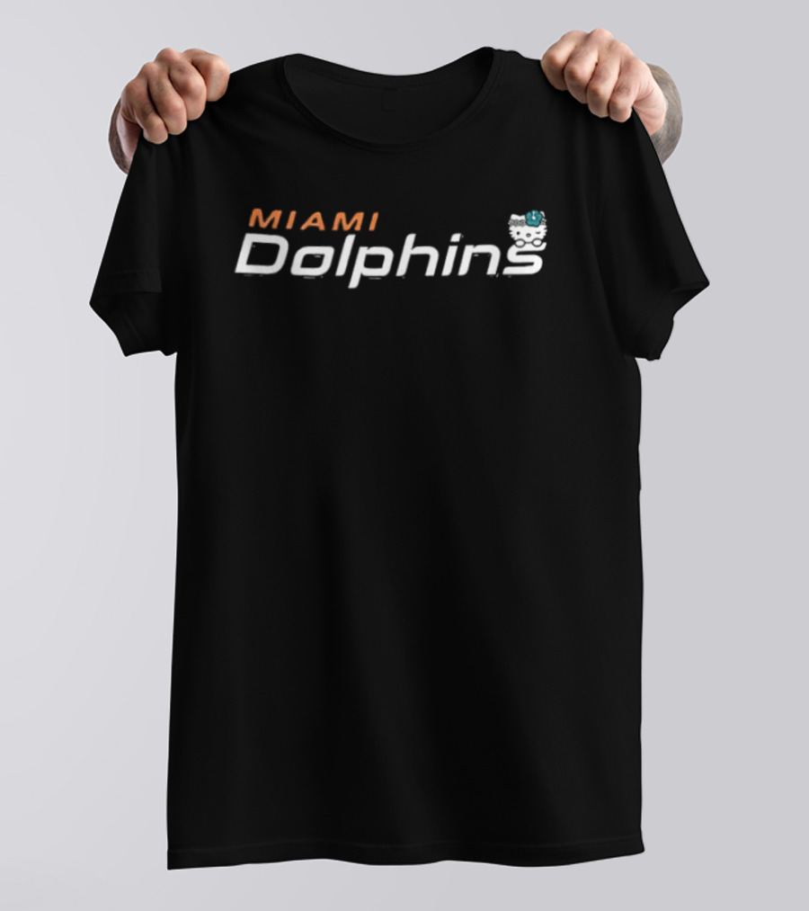 Miami Dolphins Hello Kitty Collaboration Two Sided T-Shirt