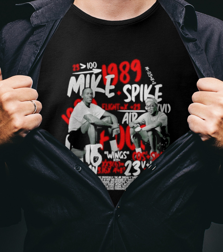 1989 Mike Spike Air Mars 100 Points 23 Wins 1.16 DAN Horsepower Basketball T-Shirt