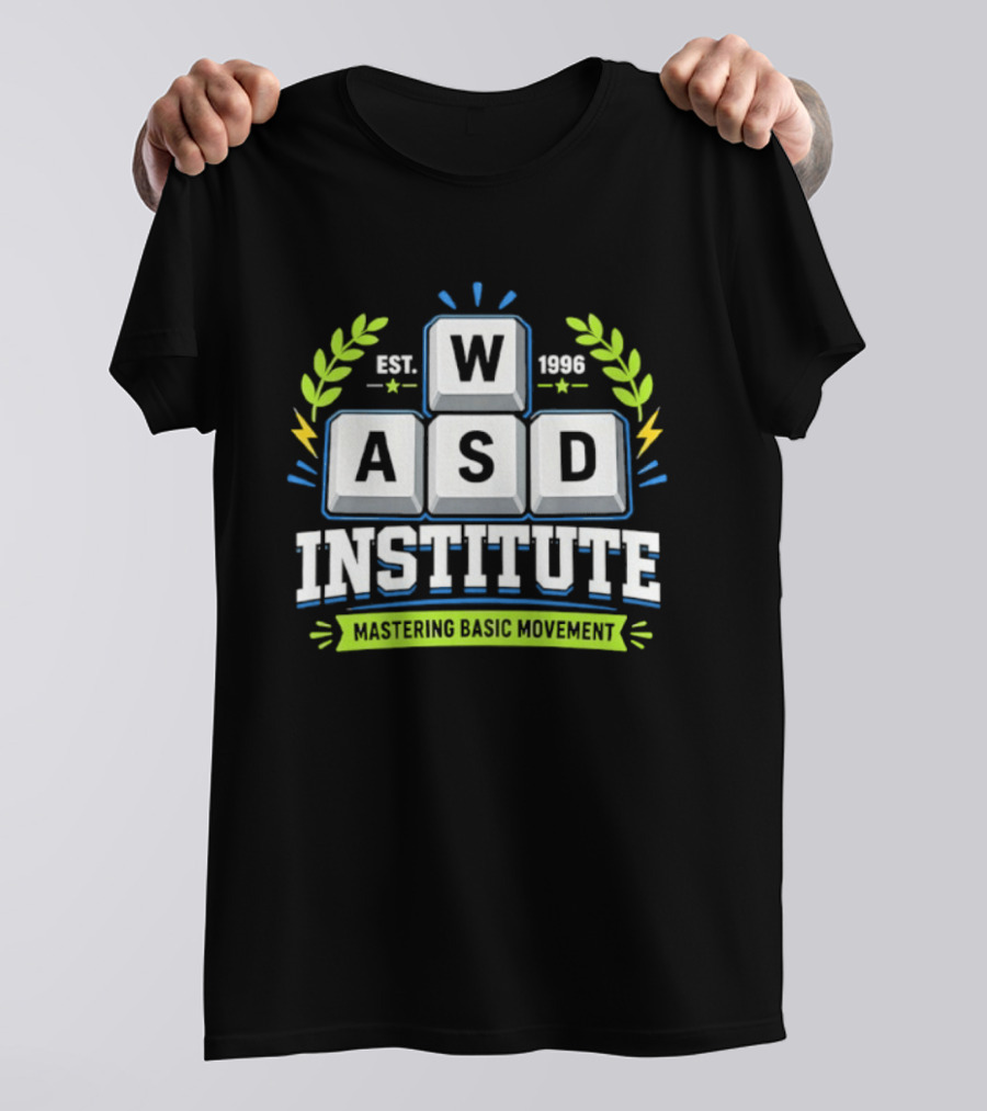 WASD Institute Est 1996 Mastering Basic Movement Keyboard Keys T-Shirt