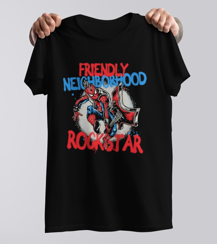 Friendly Neighborhood Rockstar Spider Man Marvel Comics T-Shirt