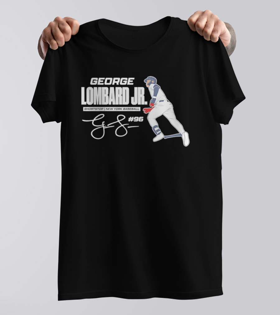 George Lombard Jr 96 New York Yankees MLB 2026 Baseball Player Series T-Shirt