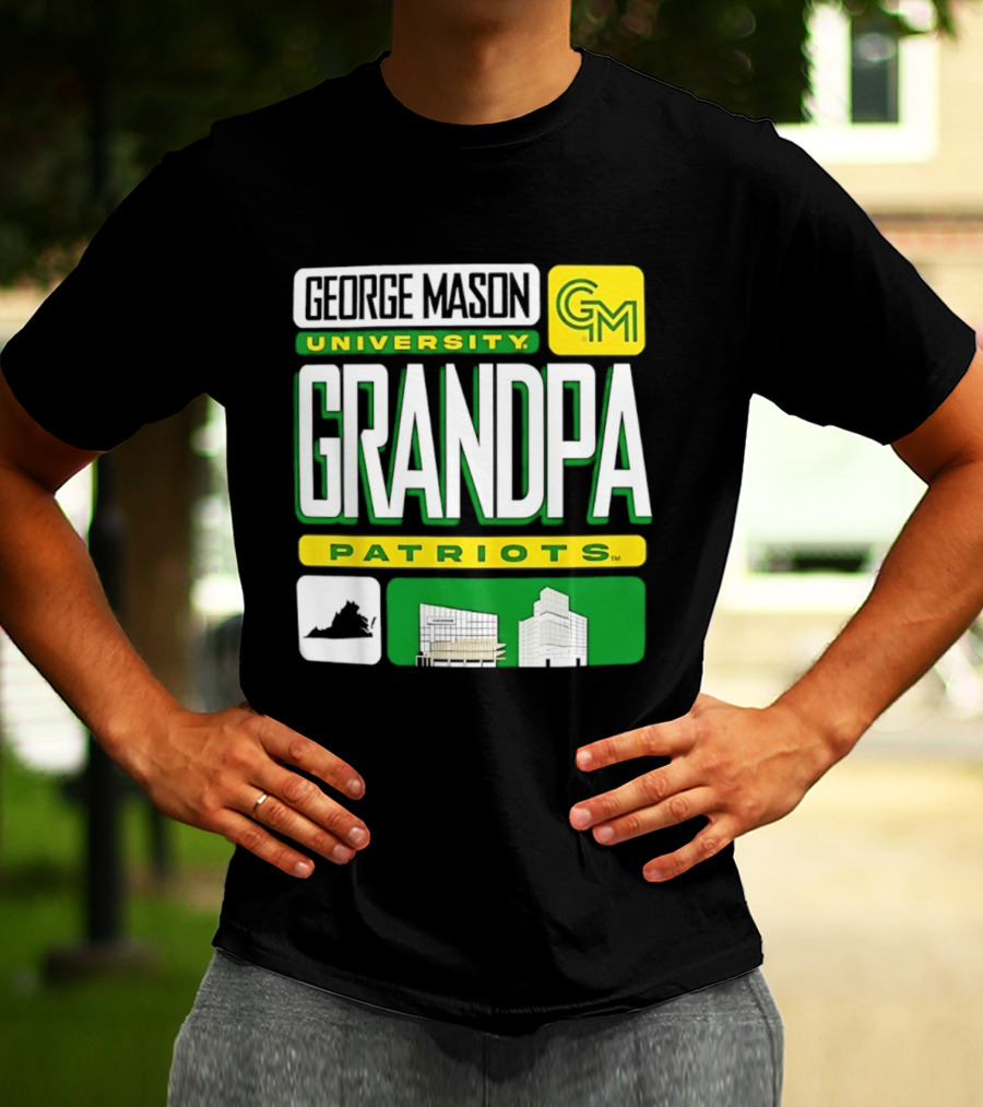 George Mason University Grandpa Patriots GM University T-Shirt