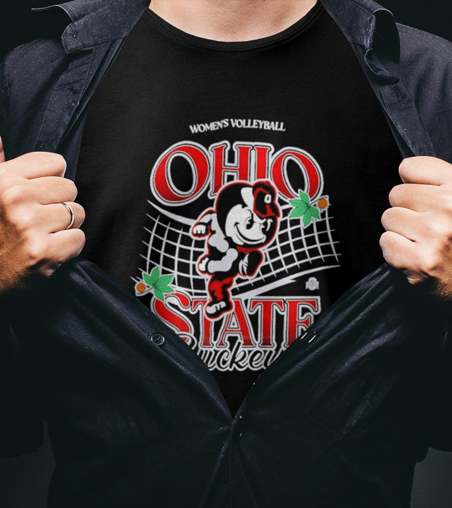 Ohio State Buckeyes Women's Volleyball Vintage Brutus T-Shirt