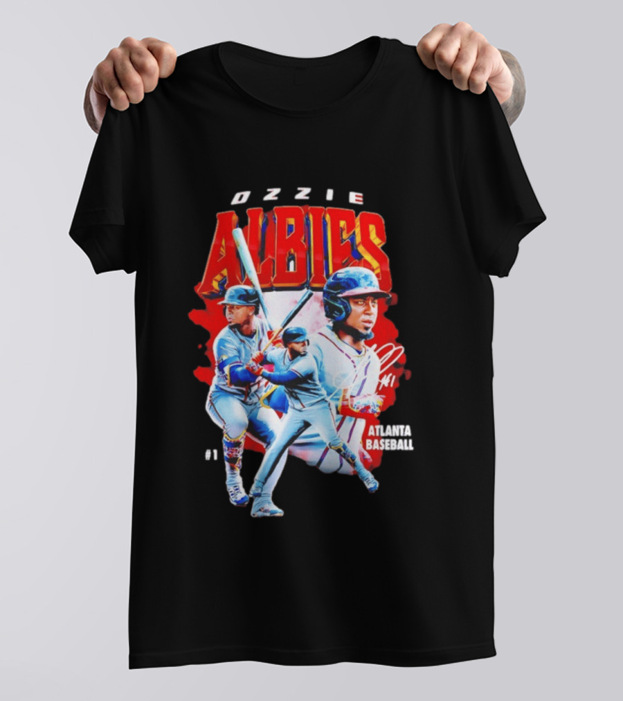 Ozzie Albies Atlanta Baseball 01 2026 MLB Collage T-Shirt