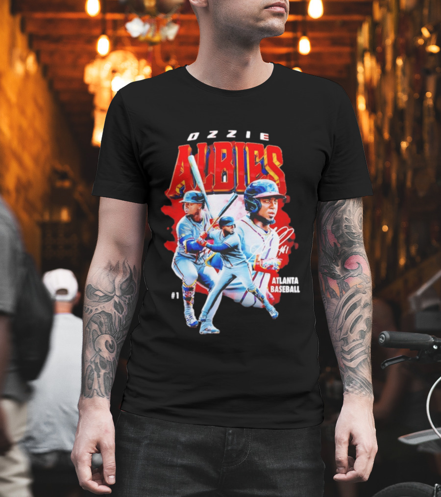 Ozzie Albies Atlanta Baseball 01 2026 MLB Collage T-Shirt