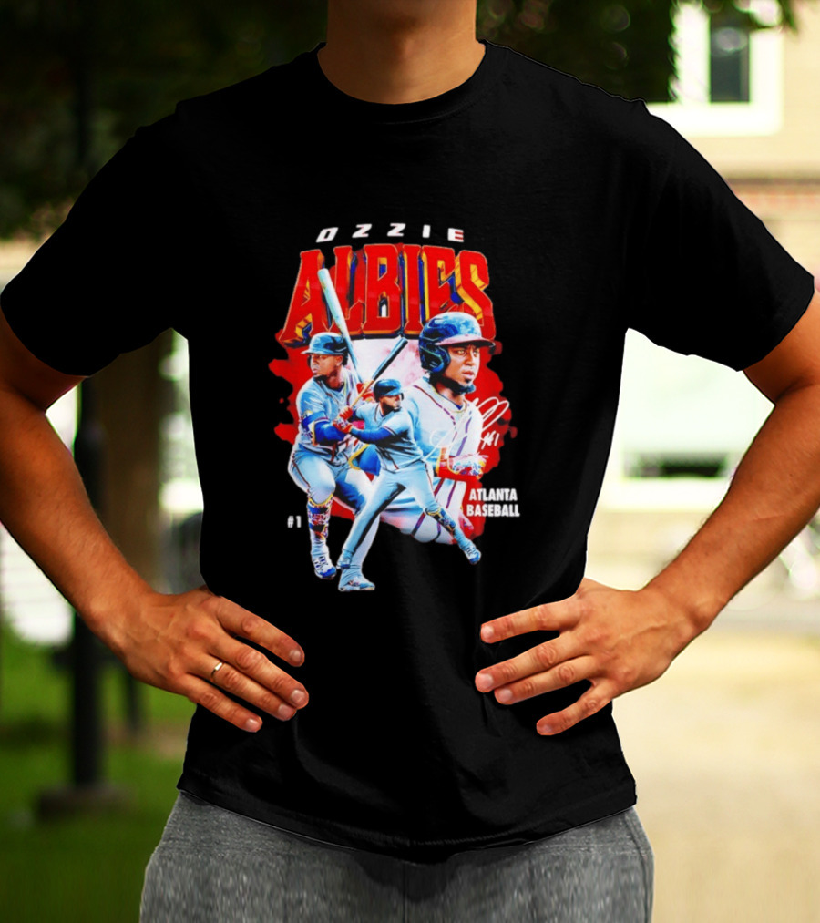 Ozzie Albies Atlanta Baseball 01 2026 MLB Collage T-Shirt