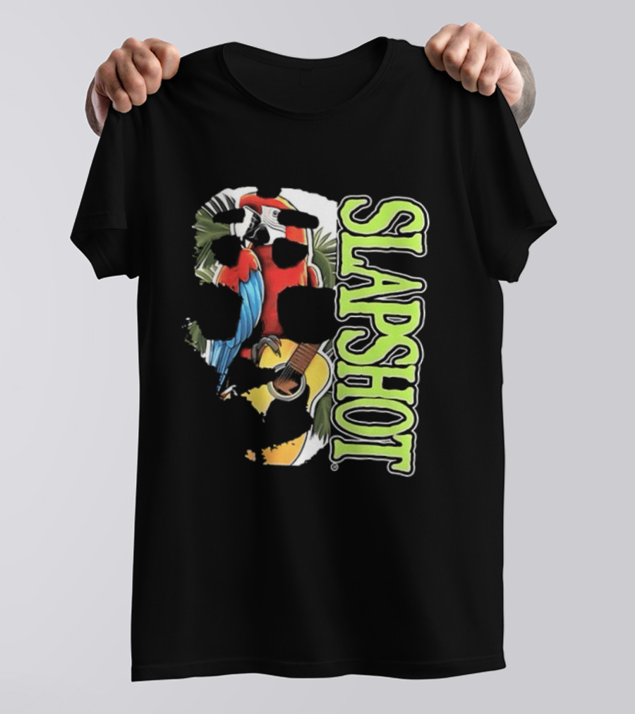 SLAPSHOT Parrot Wasting Away Boston Massachusetts 1985 2026 Two Sided T-Shirt