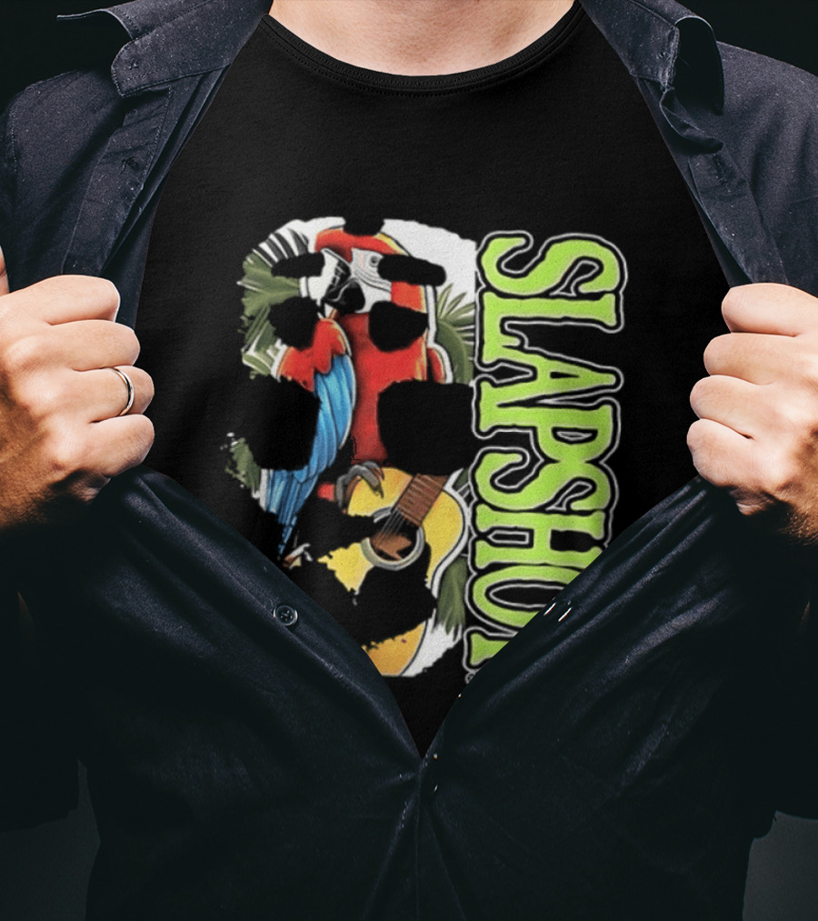 SLAPSHOT Parrot Wasting Away Boston Massachusetts 1985 2026 Two Sided T-Shirt