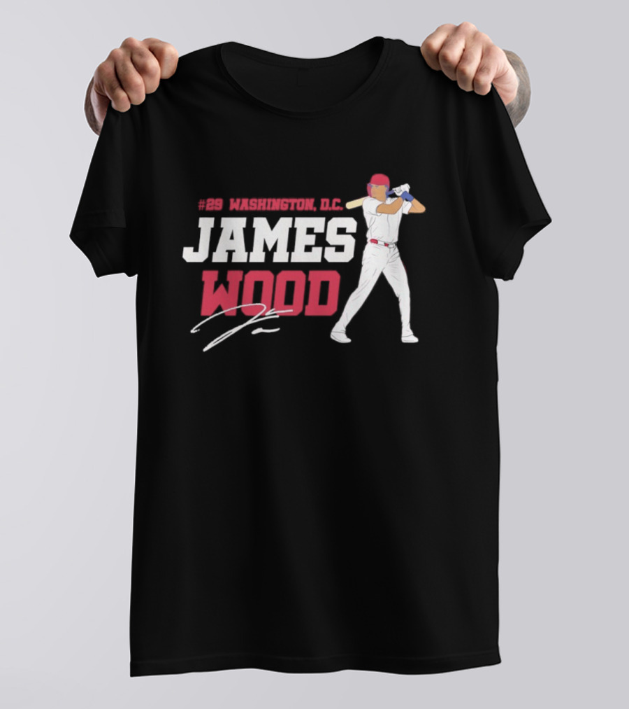 James Wood Washington D.C. Nationals MLB 2026 T-Shirt