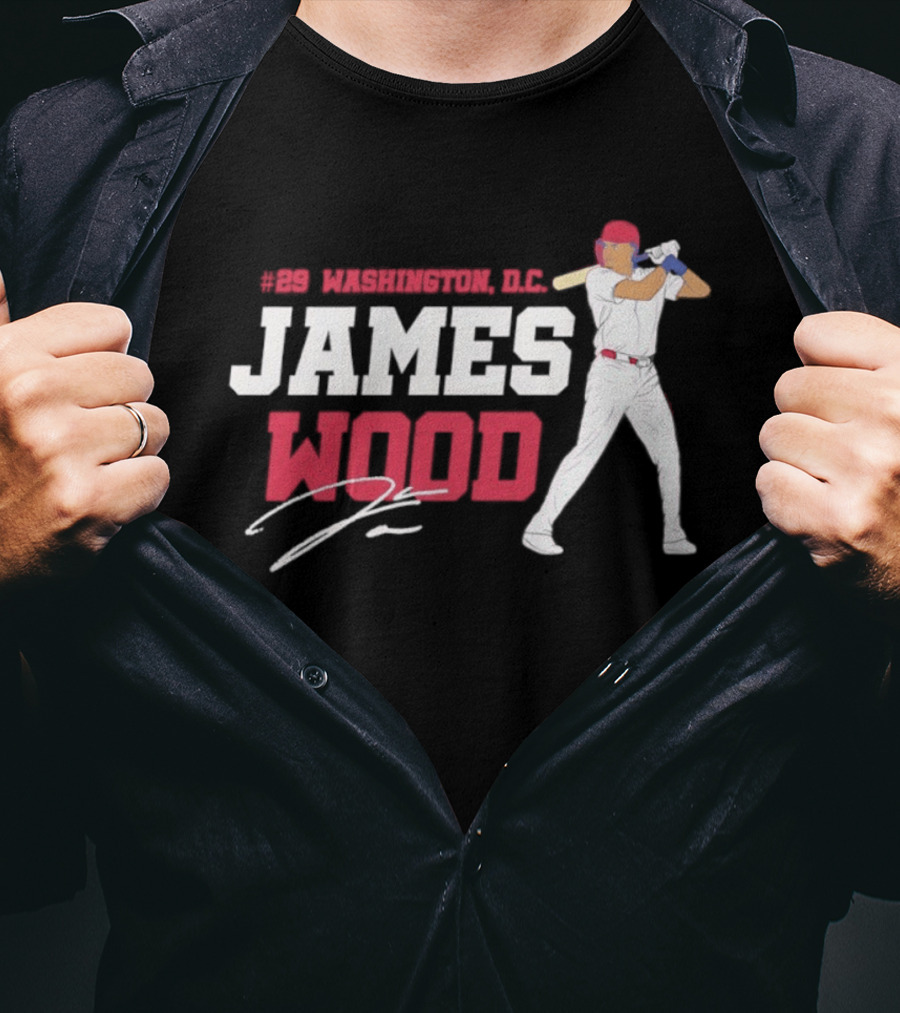 James Wood Washington D.C. Nationals MLB 2026 T-Shirt