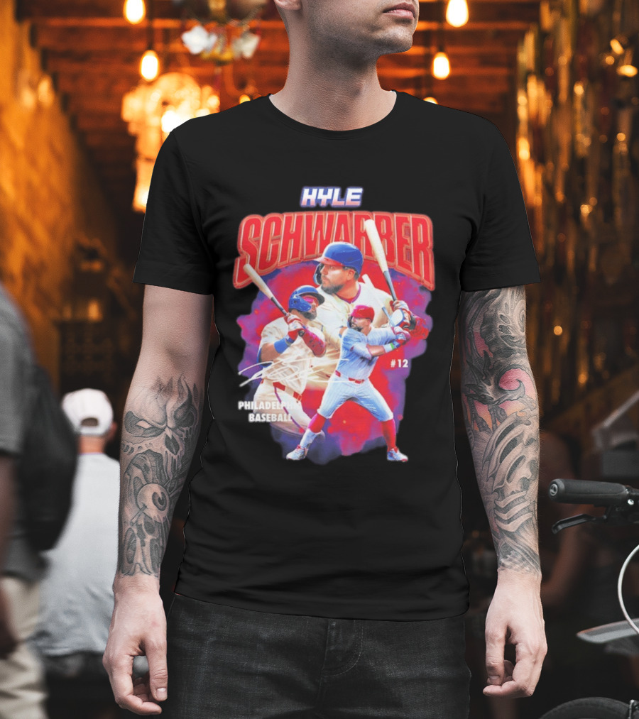 Kyle Schwarber Phillies Baseball #12 Collage 2026 T-Shirt