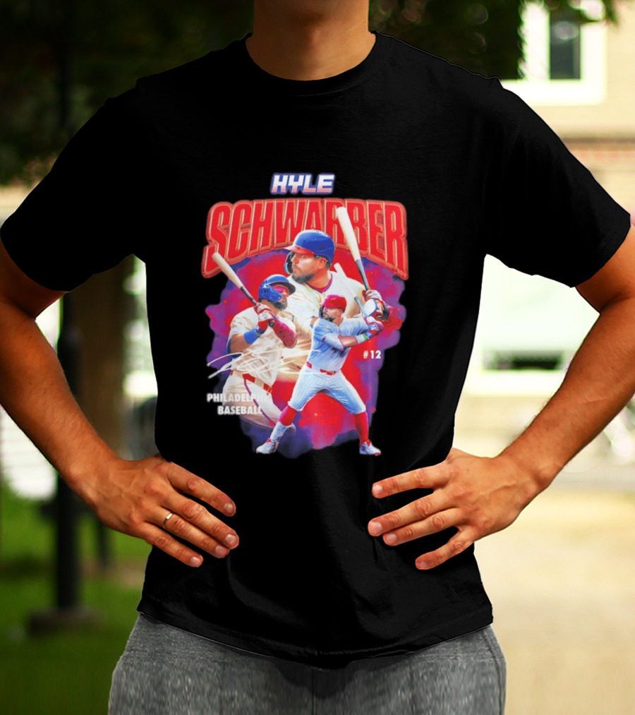 Kyle Schwarber Phillies Baseball #12 Collage 2026 T-Shirt