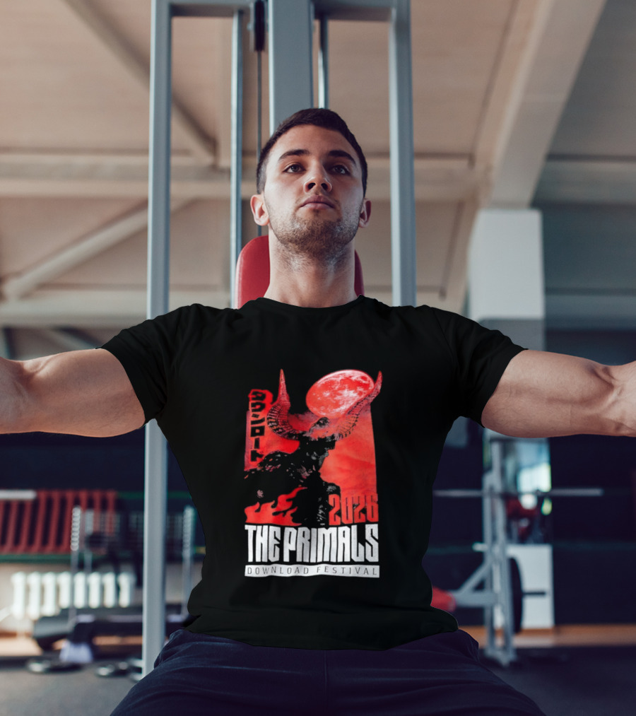 The Primals Download Festival 2026 Blood Moon 1312 Red Horns T-Shirt