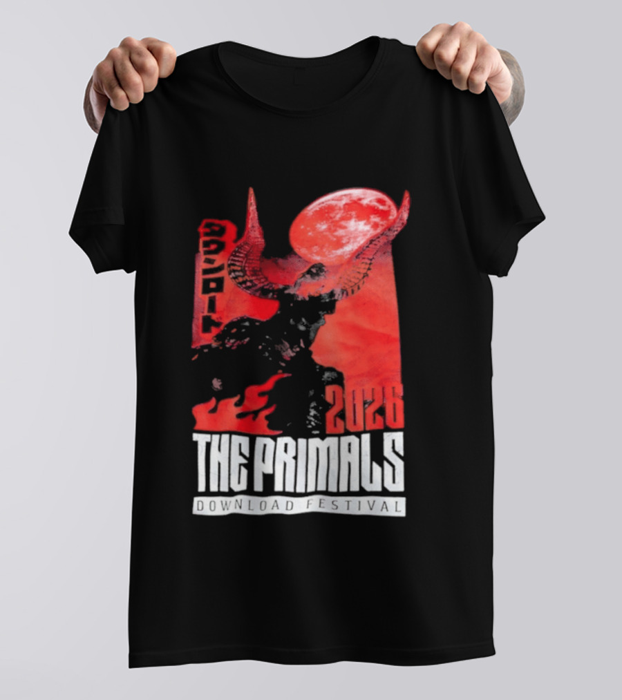 The Primals Download Festival 2026 Blood Moon 1312 Red Horns T-Shirt
