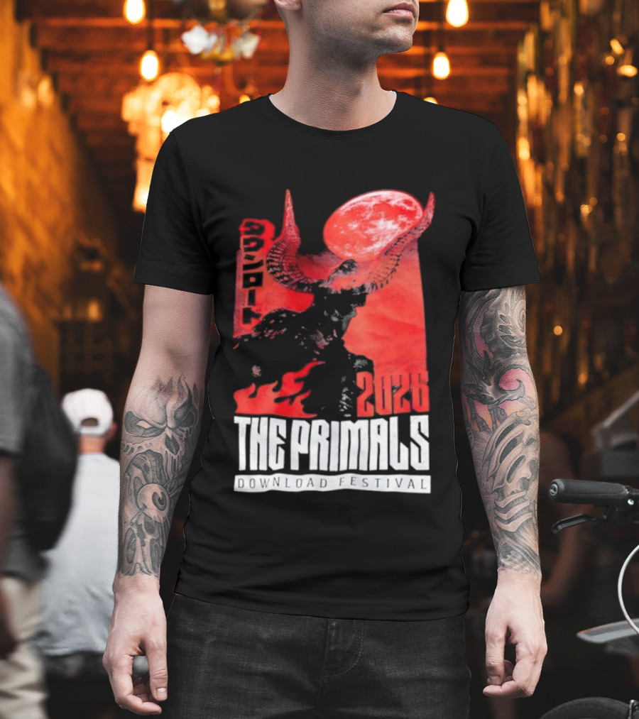 The Primals Download Festival 2026 Blood Moon 1312 Red Horns T-Shirt