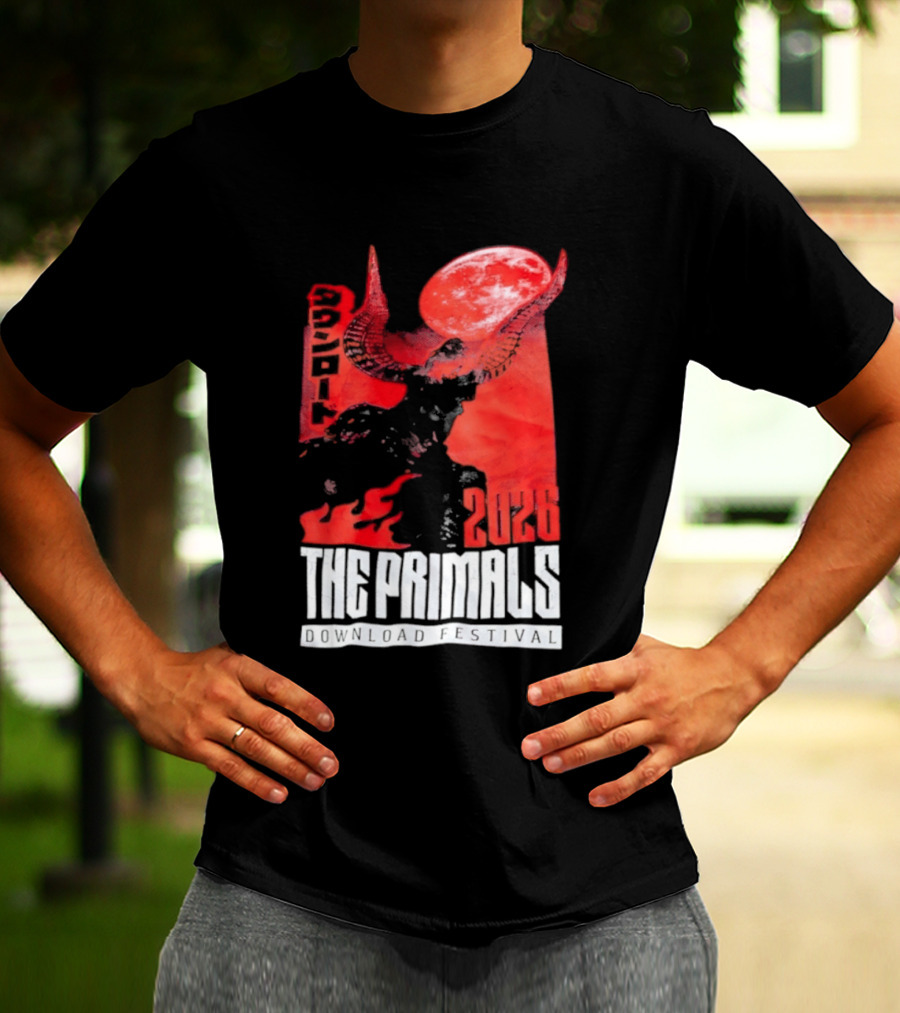 The Primals Download Festival 2026 Blood Moon 1312 Red Horns T-Shirt