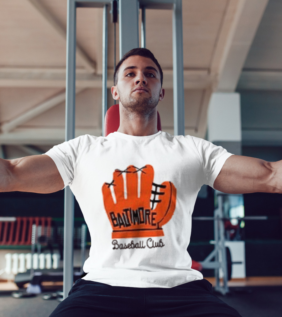 MLB Baltimore Orioles Baseball Club Orange Glove Always Better In Baltimore T-Shirt