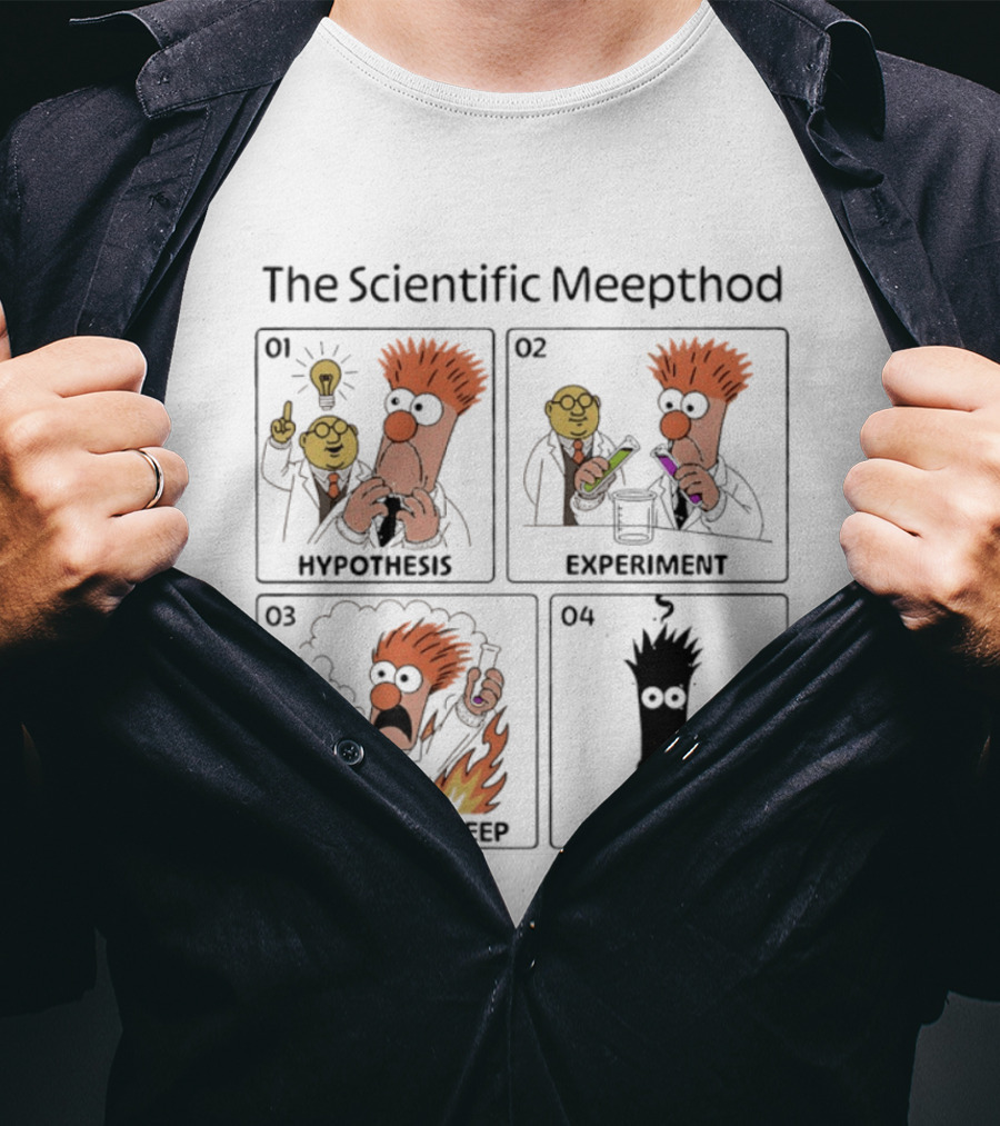 The Scientific Meepthod Beaker Muppets Hypothesis Experiment Conclusion T-Shirt