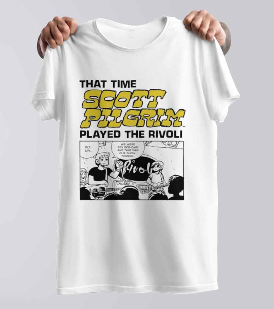 Scott Pilgrim Comic Strip That Time Played The Rivoli T-Shirt