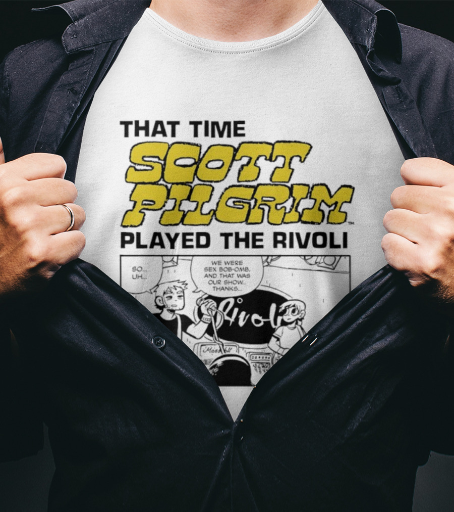 Scott Pilgrim Comic Strip That Time Played The Rivoli T-Shirt