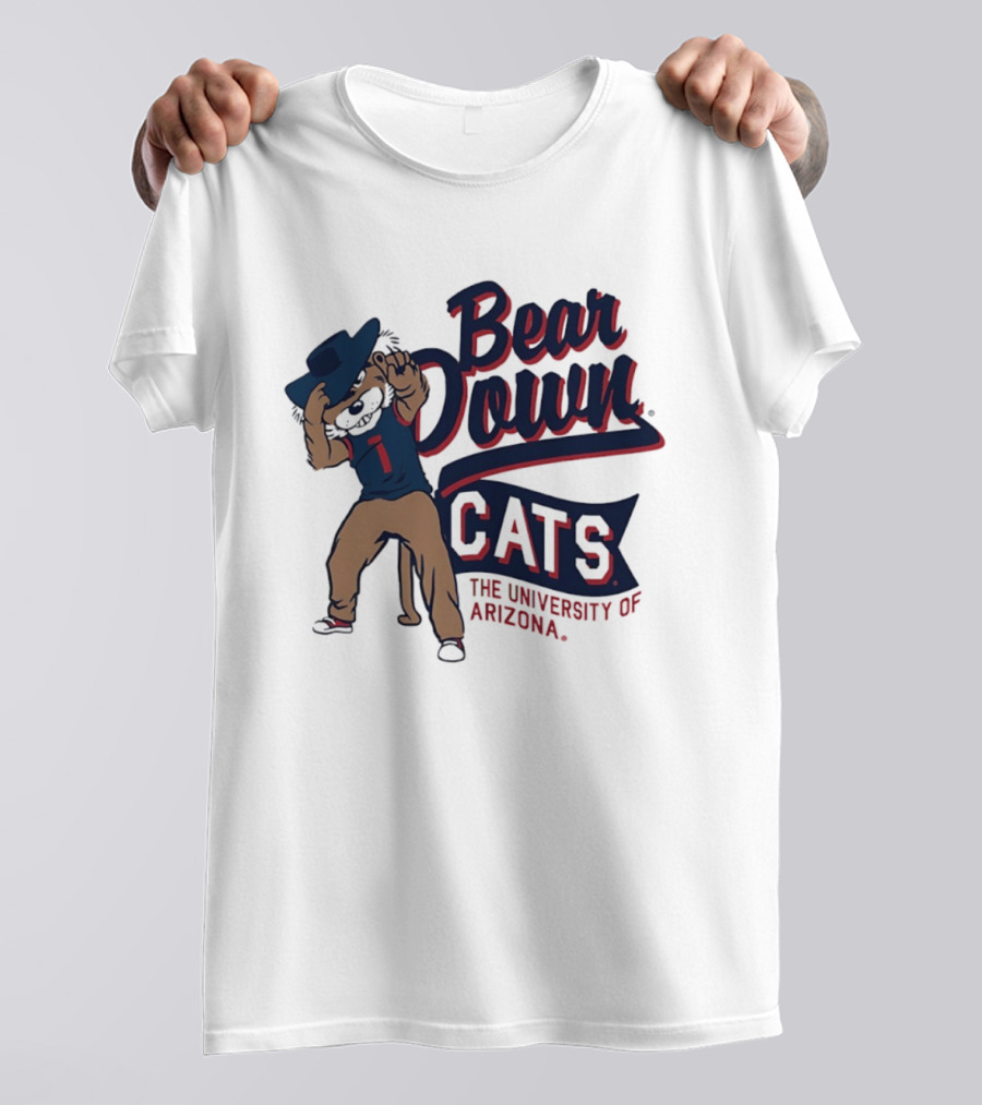 Bear Down Cats University Of Arizona Wildcat Spirit T-Shirt