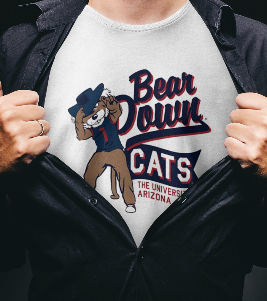 Bear Down Cats University Of Arizona Wildcat Spirit T-Shirt