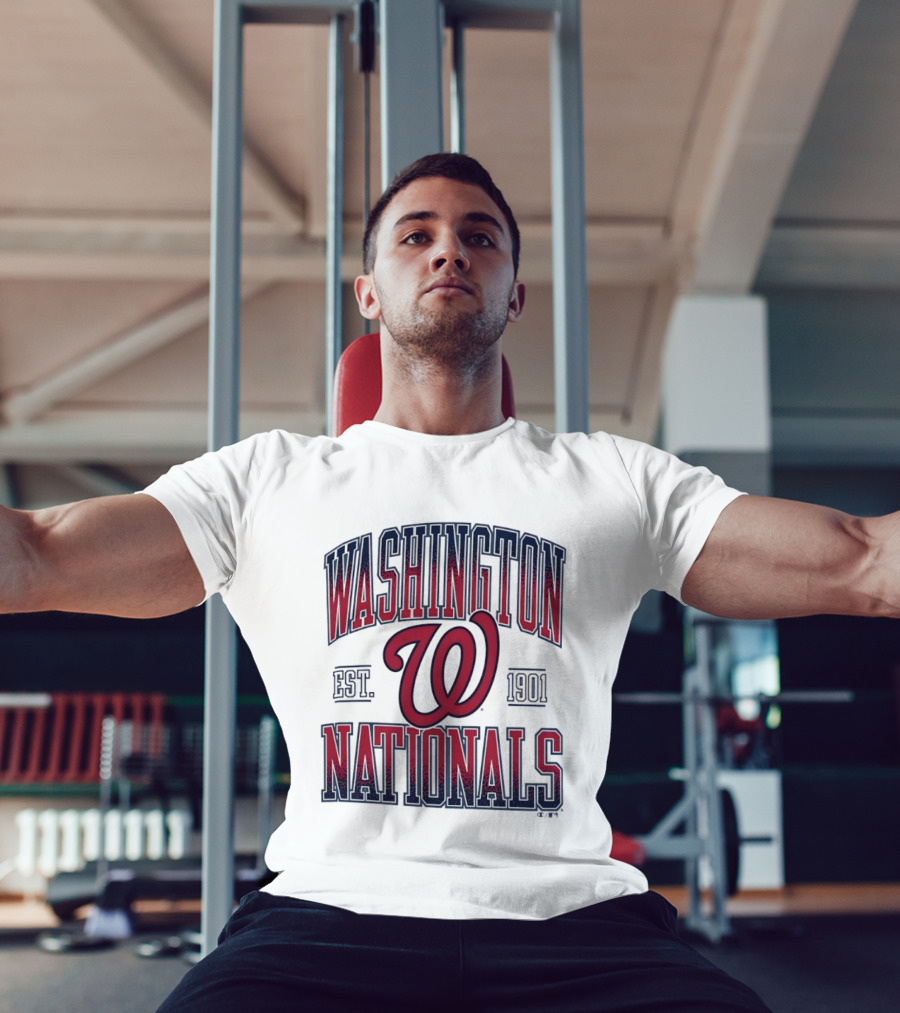 Washington Nationals Est 1901 MLB Baseball Vintage Red T-Shirt