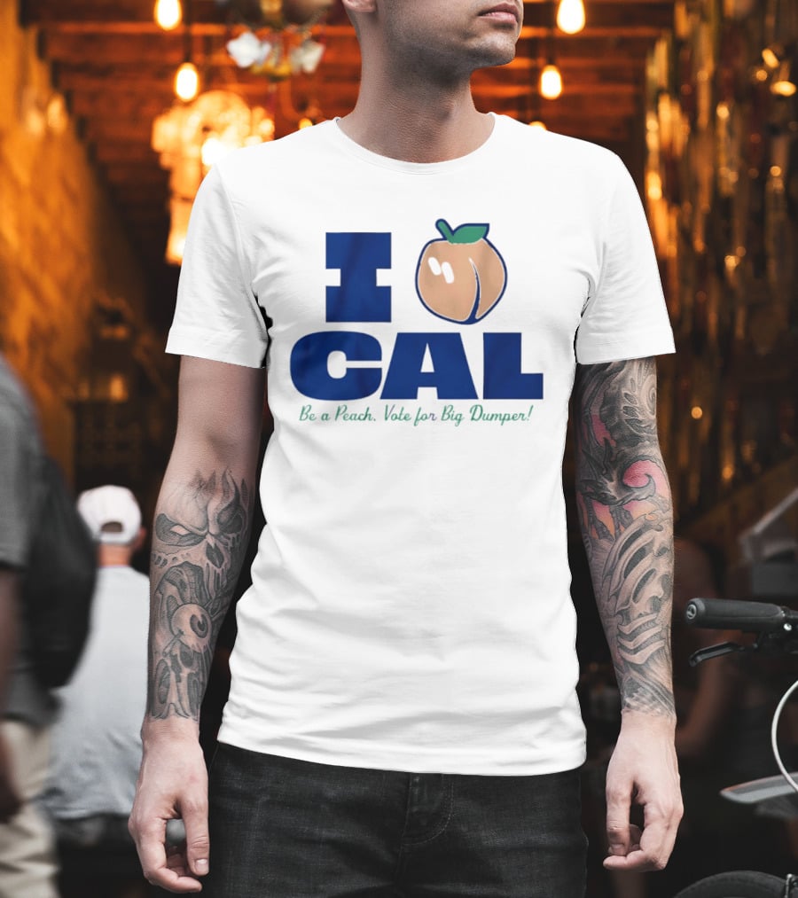 I Love Cal Peach Vote For Big Dumper Cal Raleigh T-Shirt