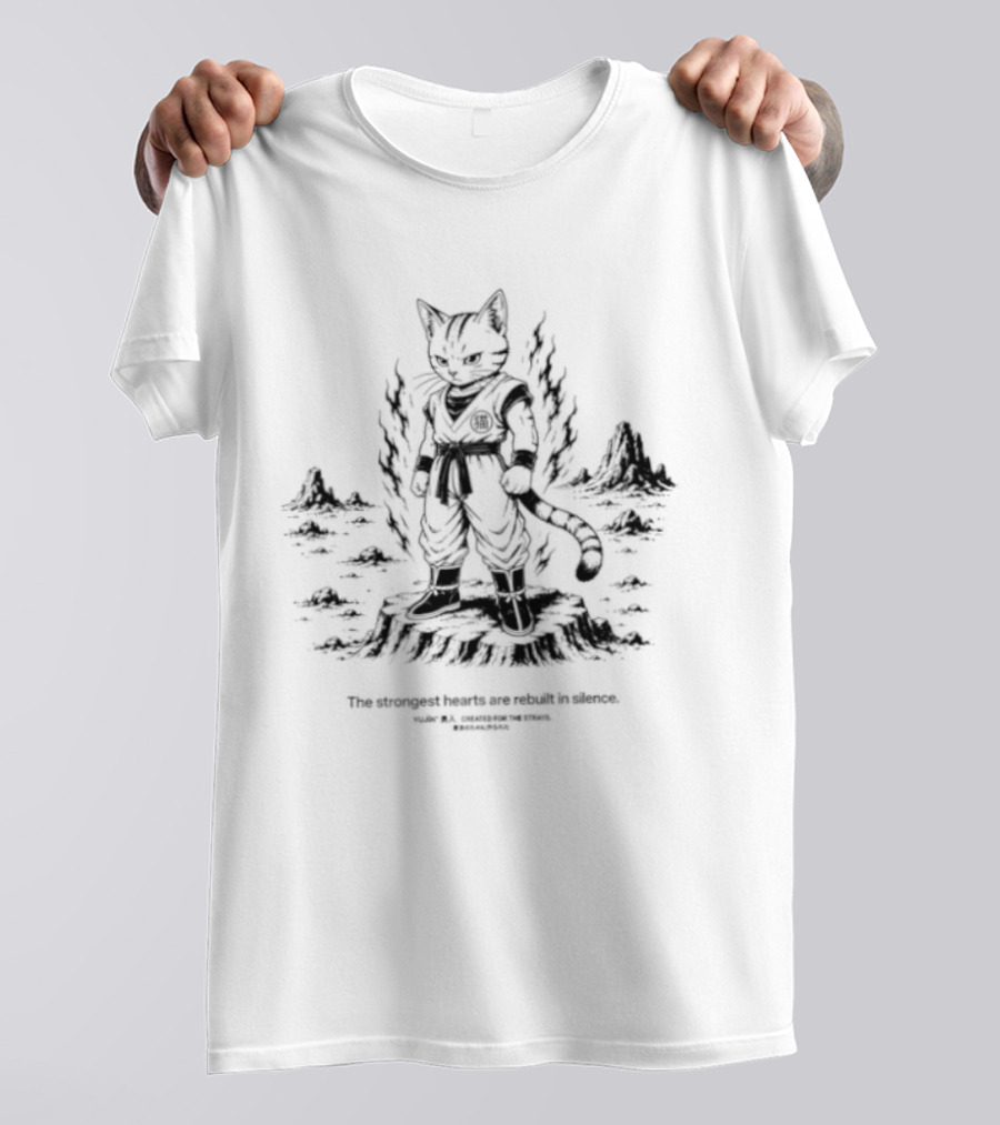 Cat Dragon Ball The Strongest Hearts Are Rebuilt In Silence Anime Fusion T-Shirt