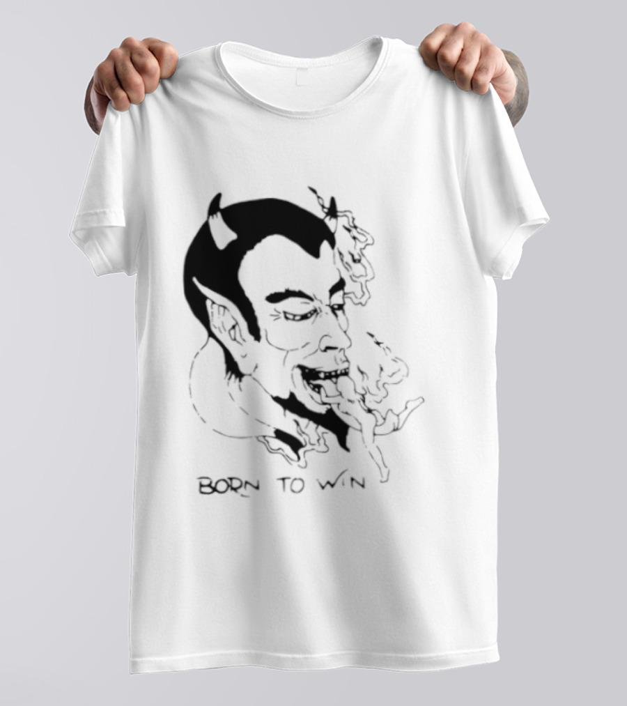 Devil Eating Person Born To Win T-Shirt