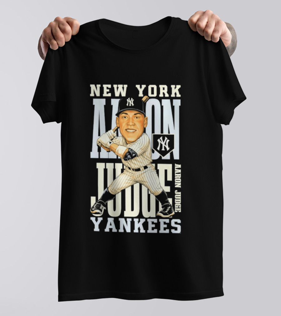 New York Yankees Aaron Judge Baseball Caricature Yankees T-Shirt