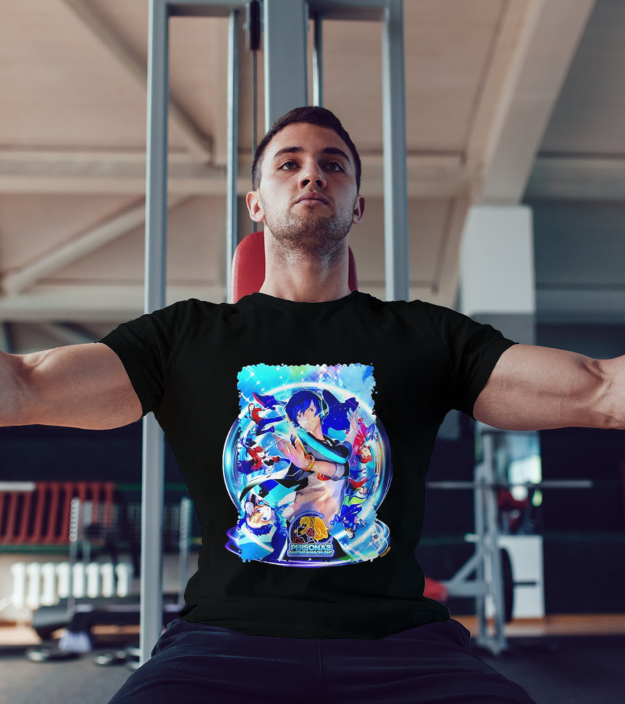 Persona 3 Dancing In Moonlight ATLUS Colorful Character Collage T-Shirt