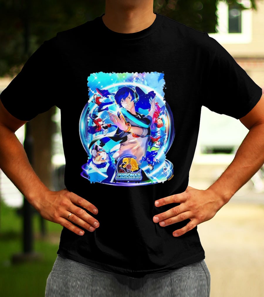 Persona 3 Dancing In Moonlight ATLUS Colorful Character Collage T-Shirt