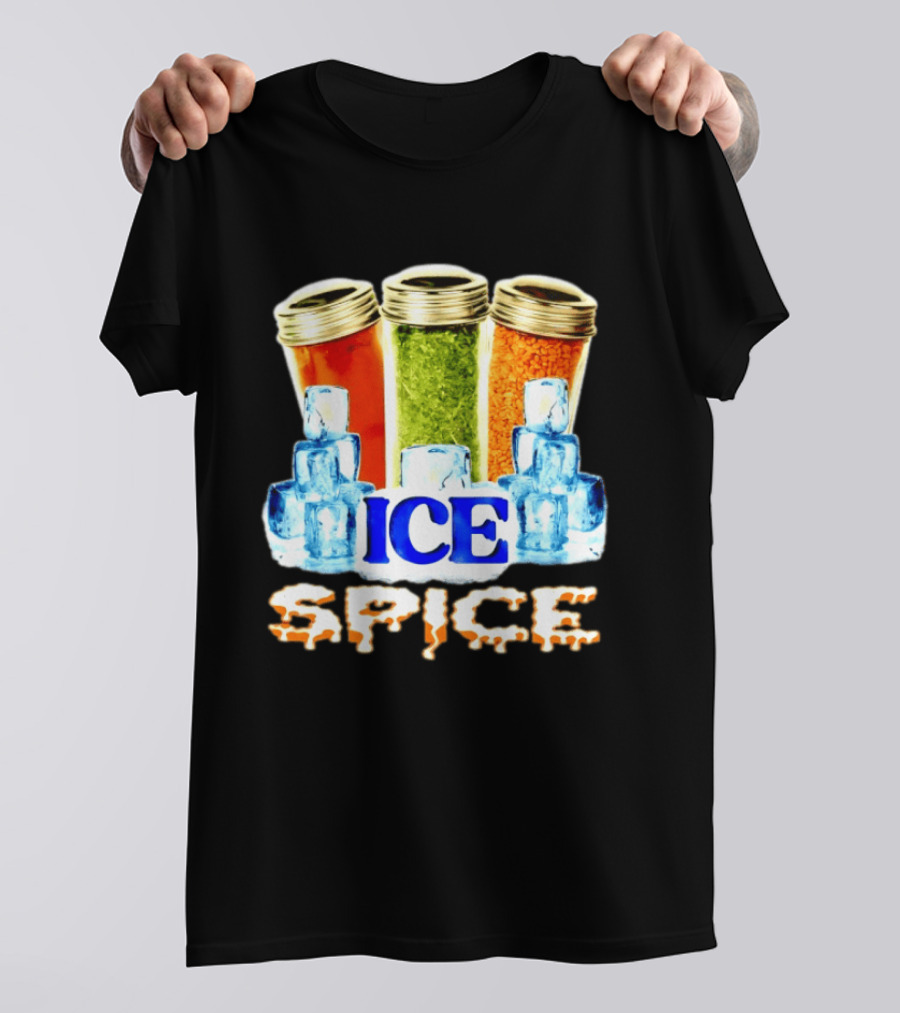 Ice Spice Iced Out Hip Hop Rap Music Funny Wordplay T-Shirt