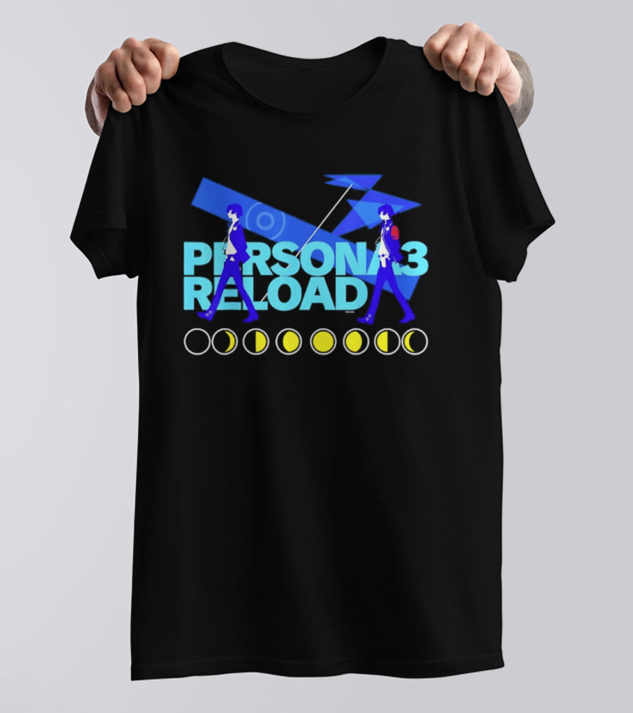 ATLUS Persona 3 Reload Classic Characters Moon Phases T-Shirt