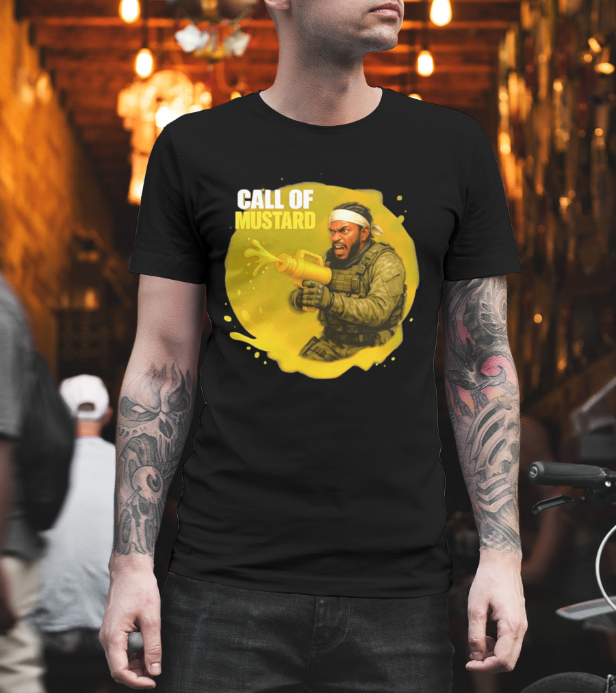 Call Of Mustard Diddy Funny Parody Combat Splash T-Shirt